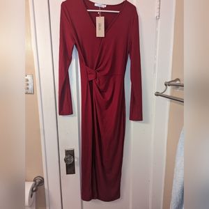 Cranberry fall/winter wrap dress NWT